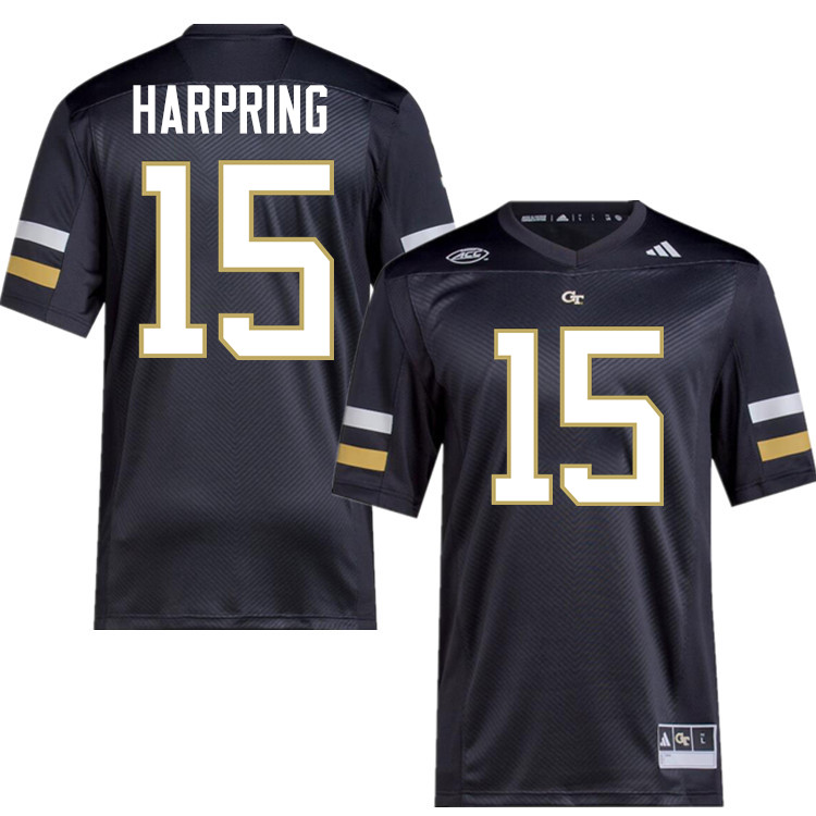Luke Harpring Georgia Tech Jerseys,Georgia Tech Yellow Jackets College Football Uniforms-Black
